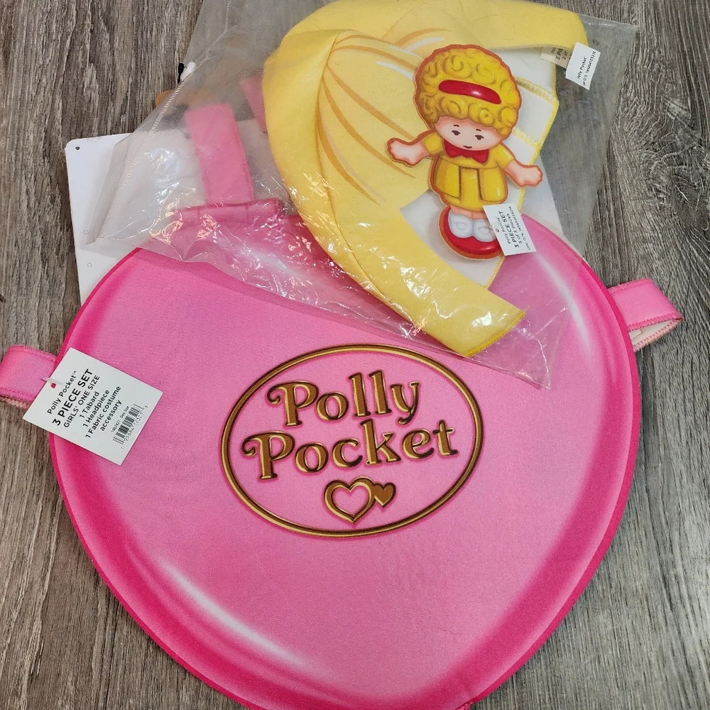 3 Pc POLLY POCKET Halloween Costume Girls One Size